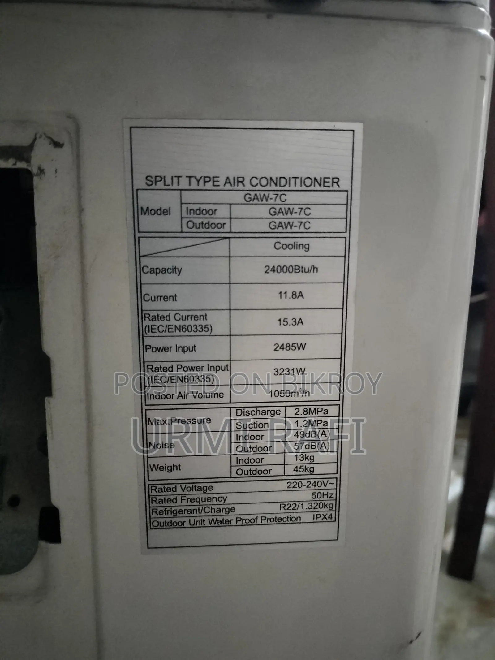 General 2 Ton Non Inverted Ac Full Fresh