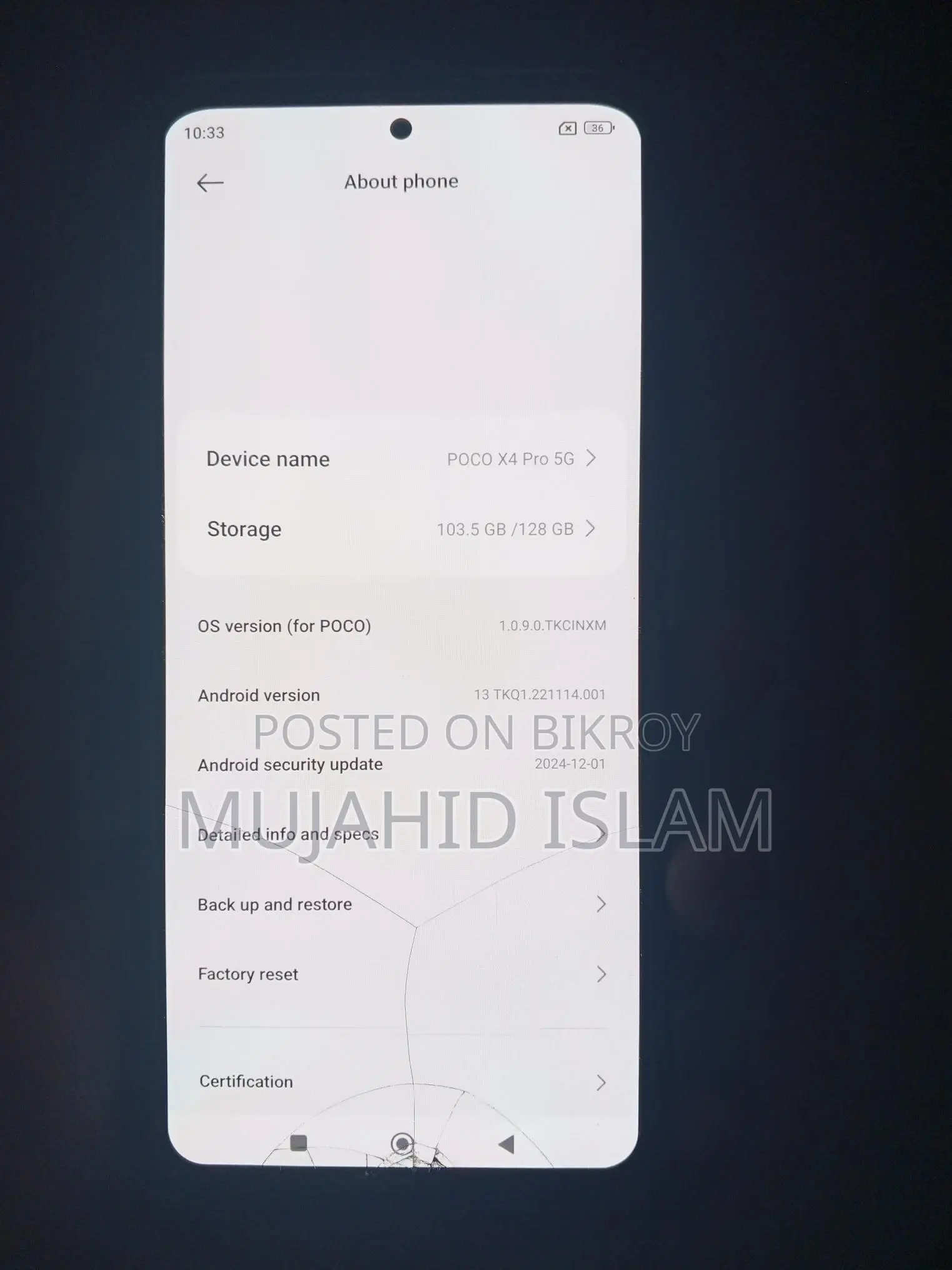 Xiaomi Poco X4 Pro 6/128 GB (Used)