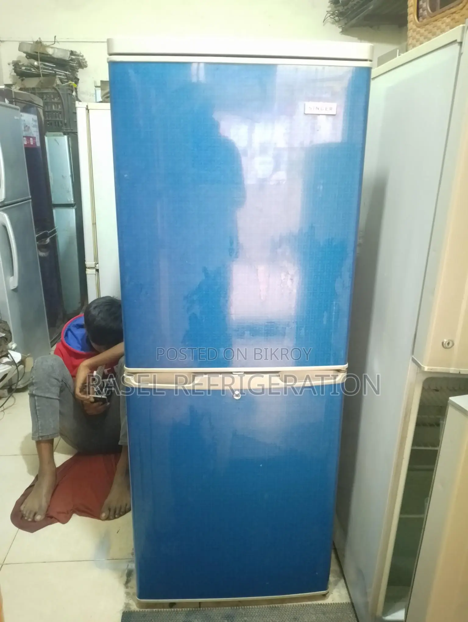 14 cubic feet refrigerator for sale, running and all original.