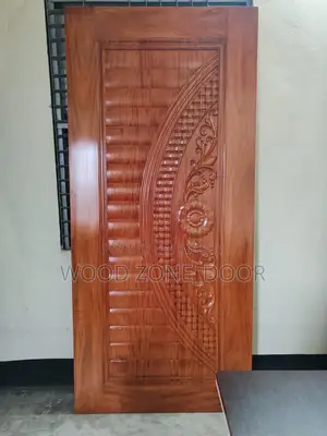 মেহগনি সারী দরজা পলিশ ও ফিটিং সহ