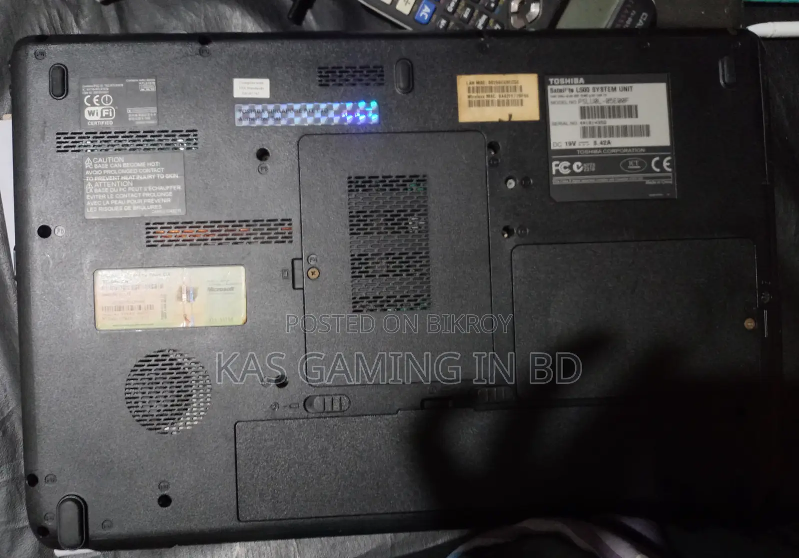 Laptop Toshiba Satellite L500 2GB Intel Celeron HDD 128GB