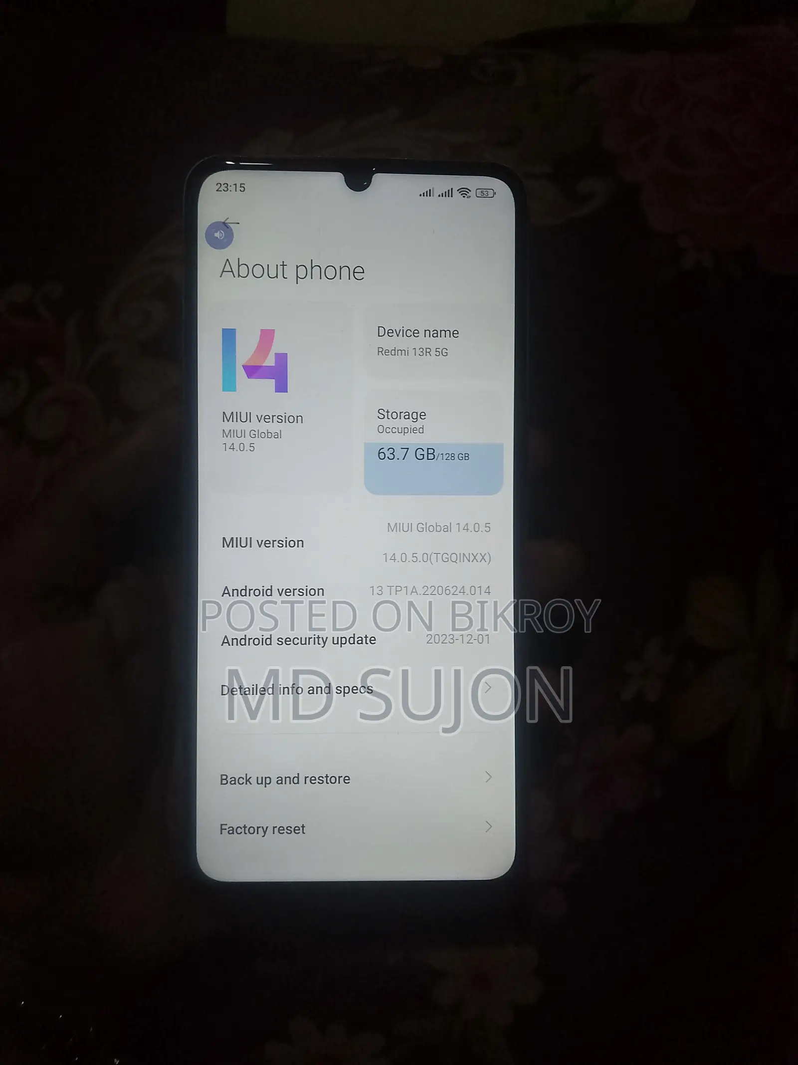 Xiaomi redmi 13 R 5G (Used)