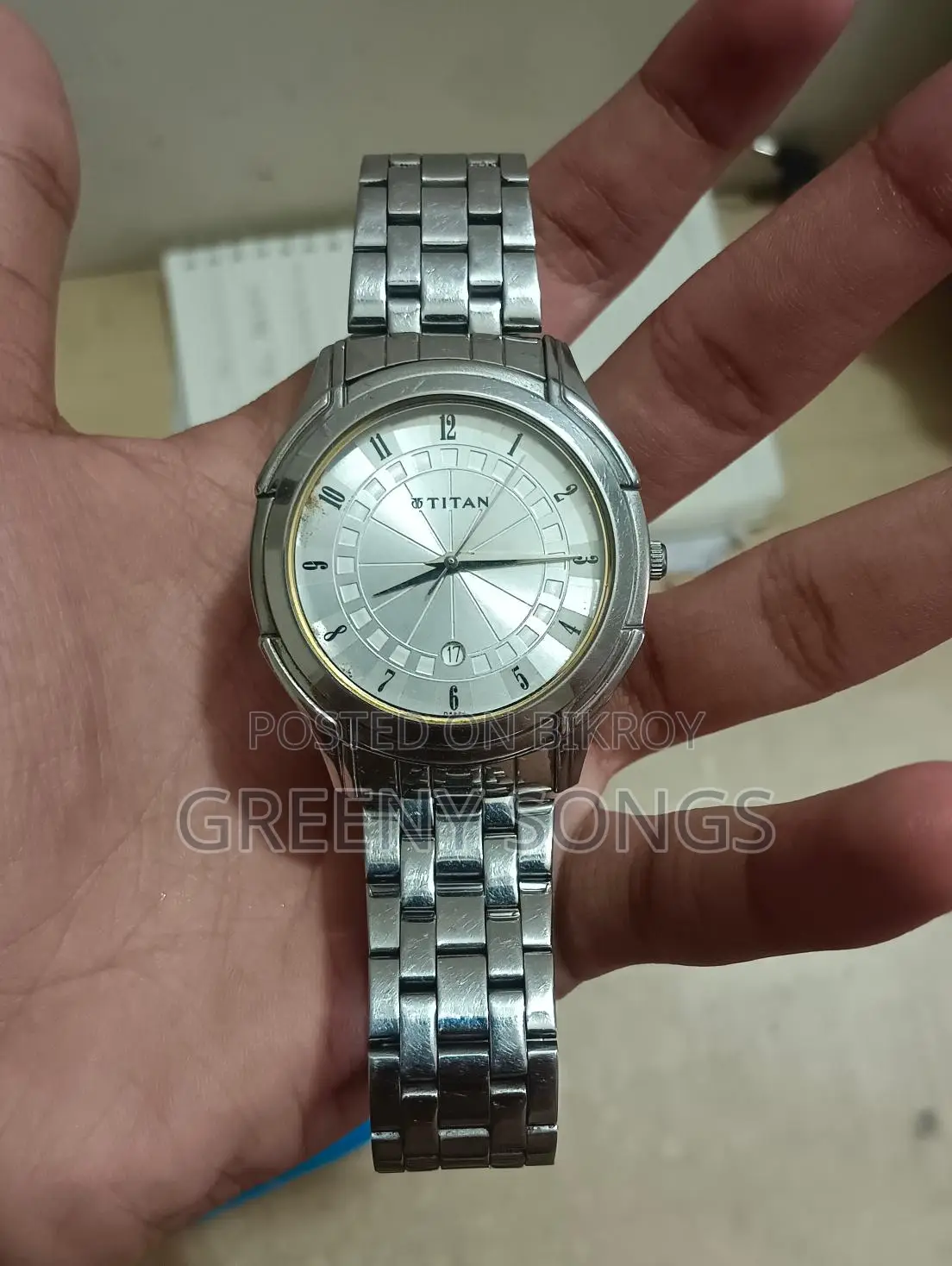 Titan 1555sec Watch – Premium Steel | Analog + Date