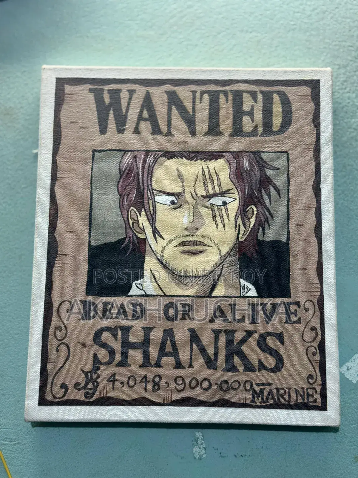 Art Work. One Piece Wanted Poster