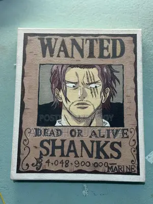 Art Work. One Piece Wanted Poster
