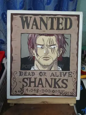 Art Work. One Piece Wanted Poster