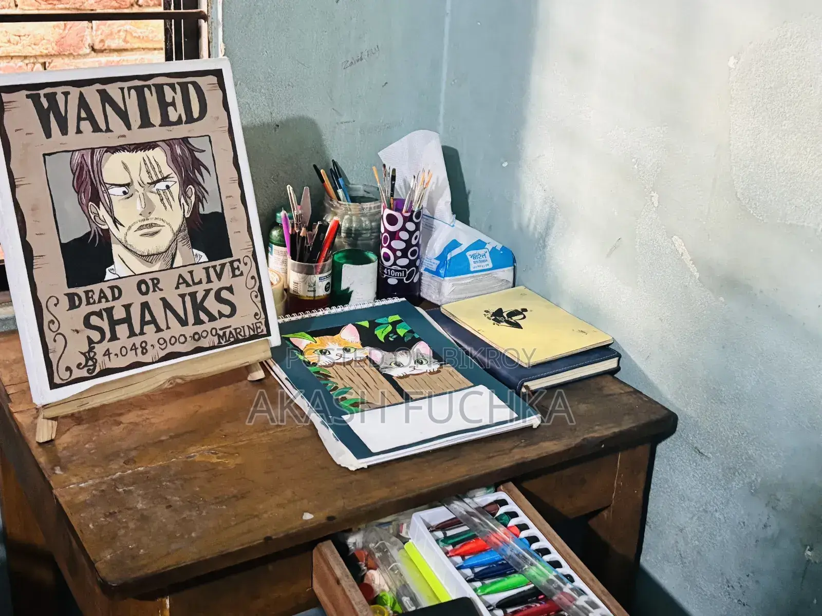 Art Work. One Piece Wanted Poster