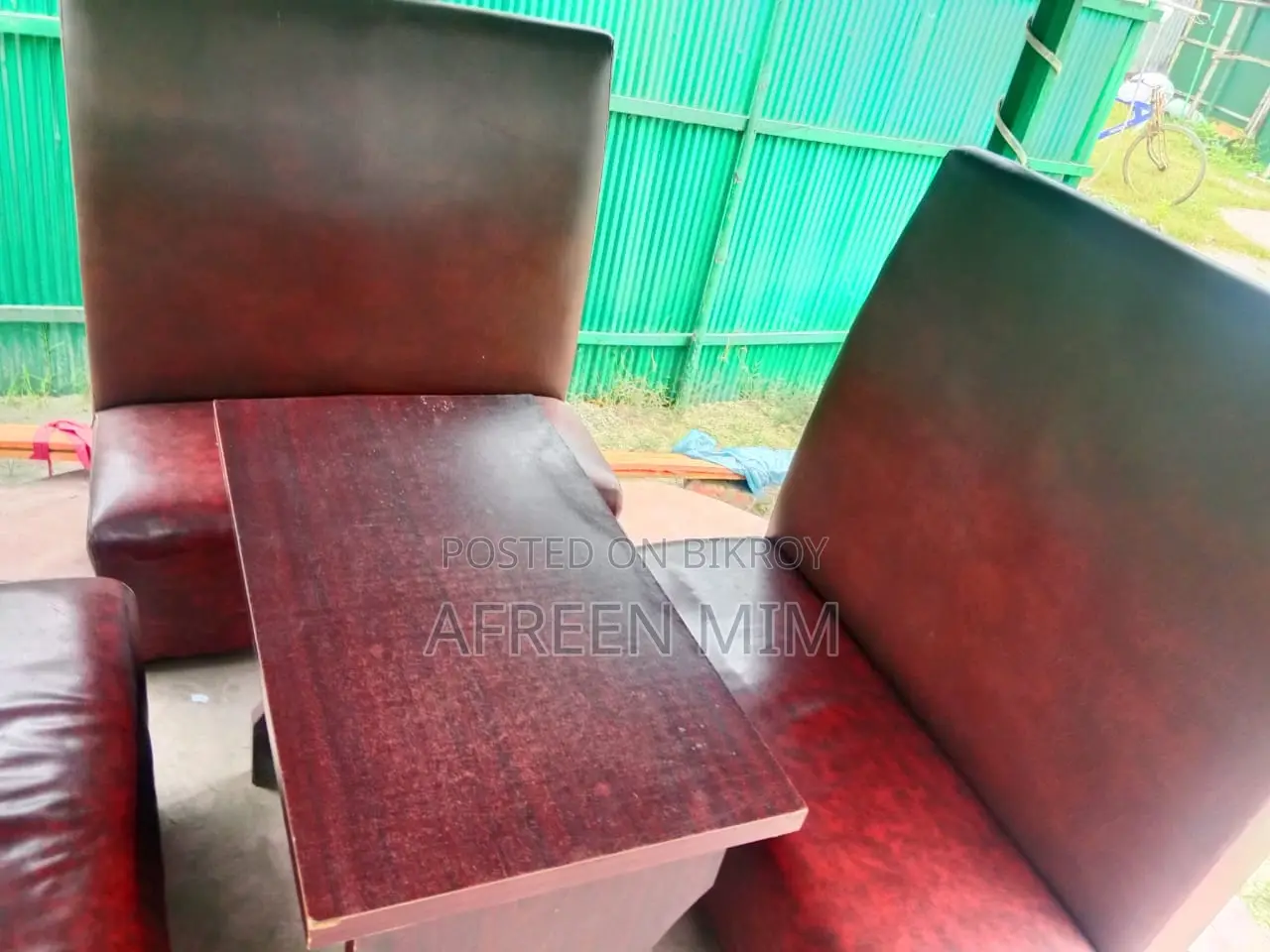 Sofa and table for sale. Durable and custom-made.