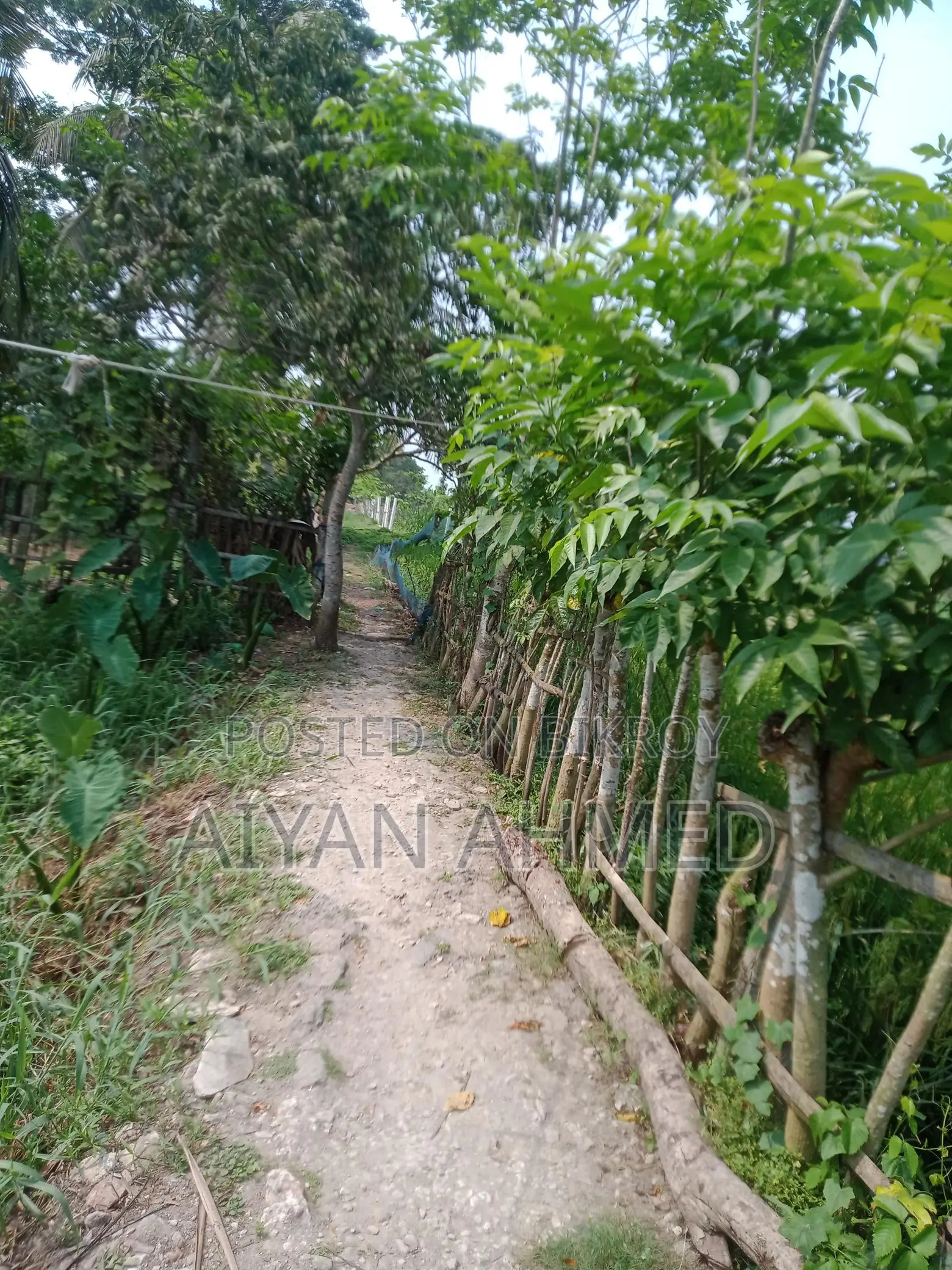 Land with residential house for sale, 4.75 Katha, 6ft wide road access