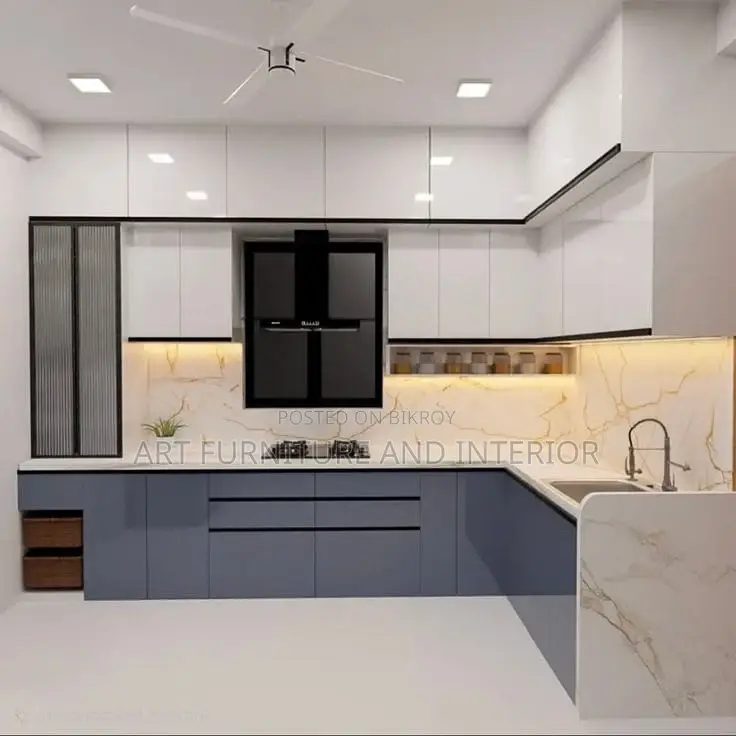 Water Resistant Laminated Board Kitchen Cabinet