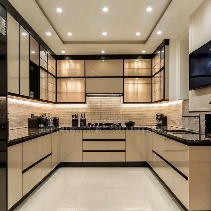 Water Resistant Laminated Board Kitchen Cabinet