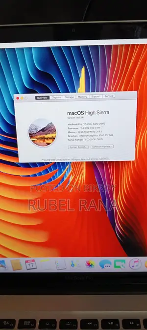 Core I7 Apple Macbook Laptop Big Display All Ok