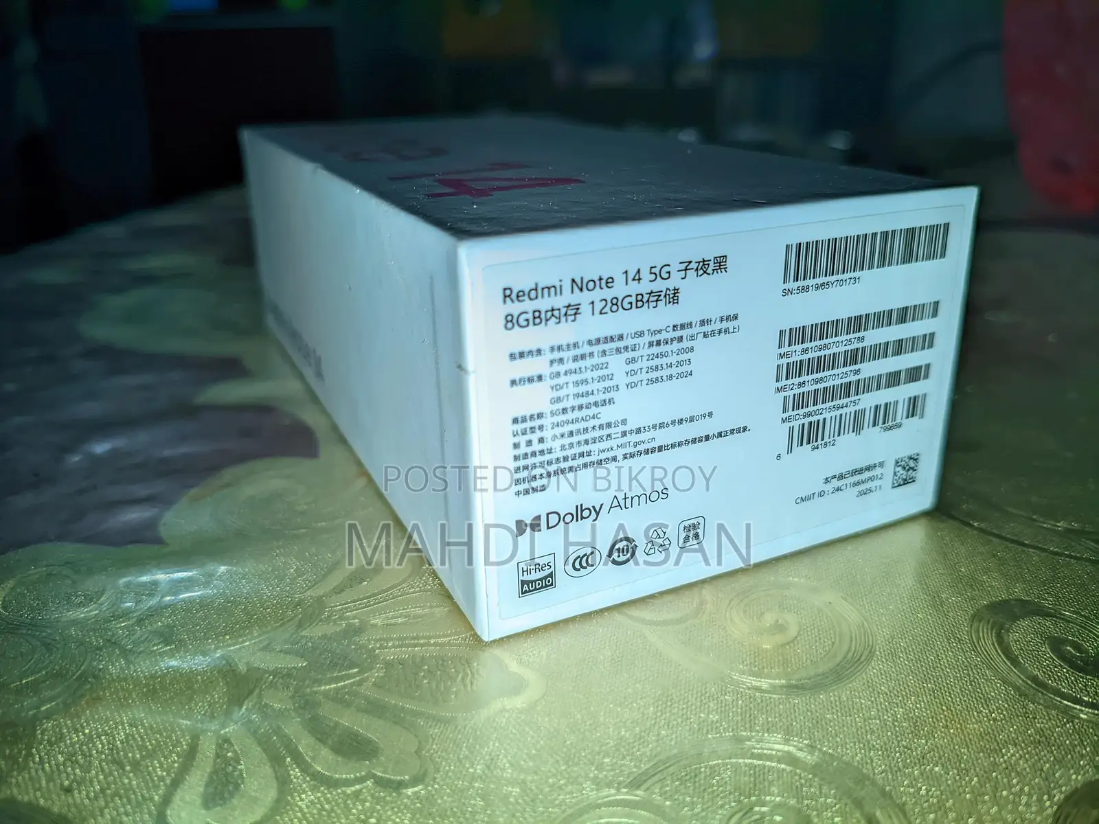 Xiaomi Redmi Note 14 5g 8/128 (Used)