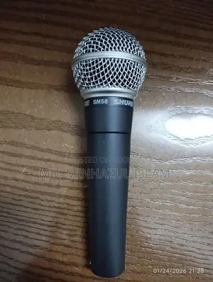 Shure Sm58 ডাইনামিক ভোকাল মাইক্রোফোন – একদম নতুন