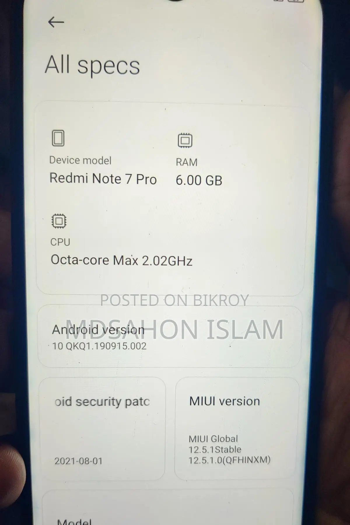 Xiaomi Redmi Note 7 Pro (Used)