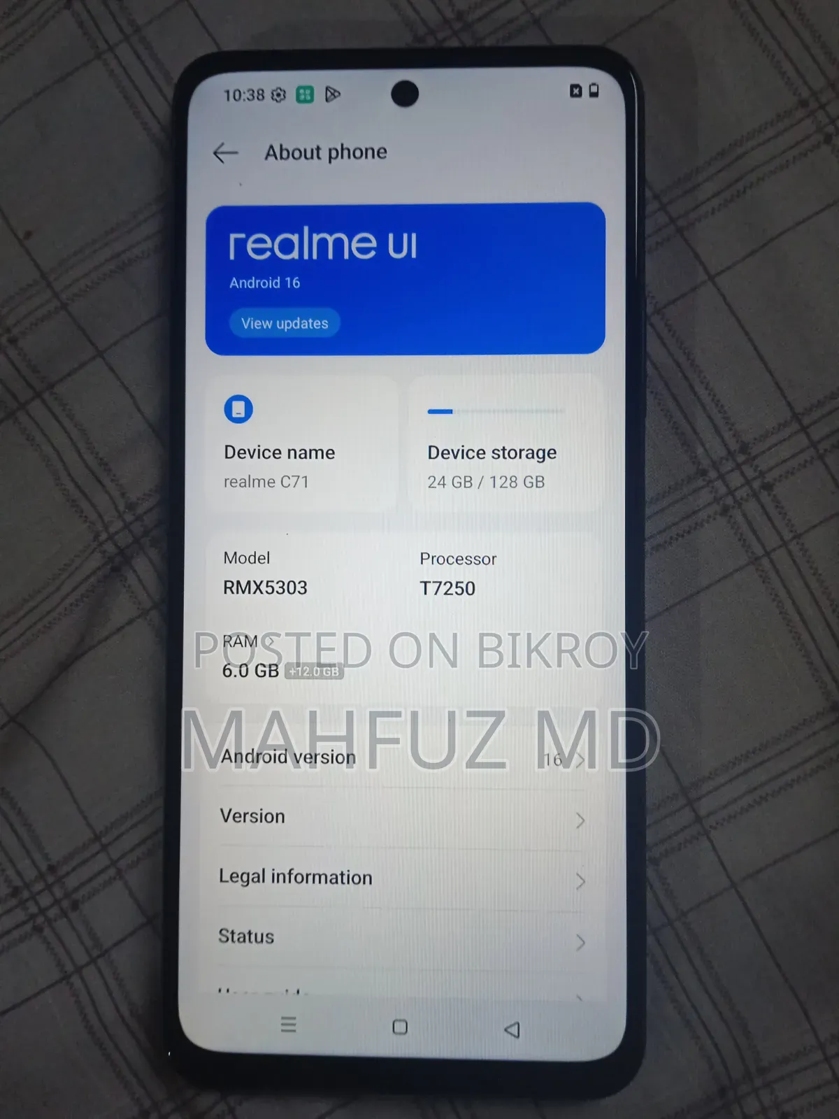 Realme C71 128 GB Black