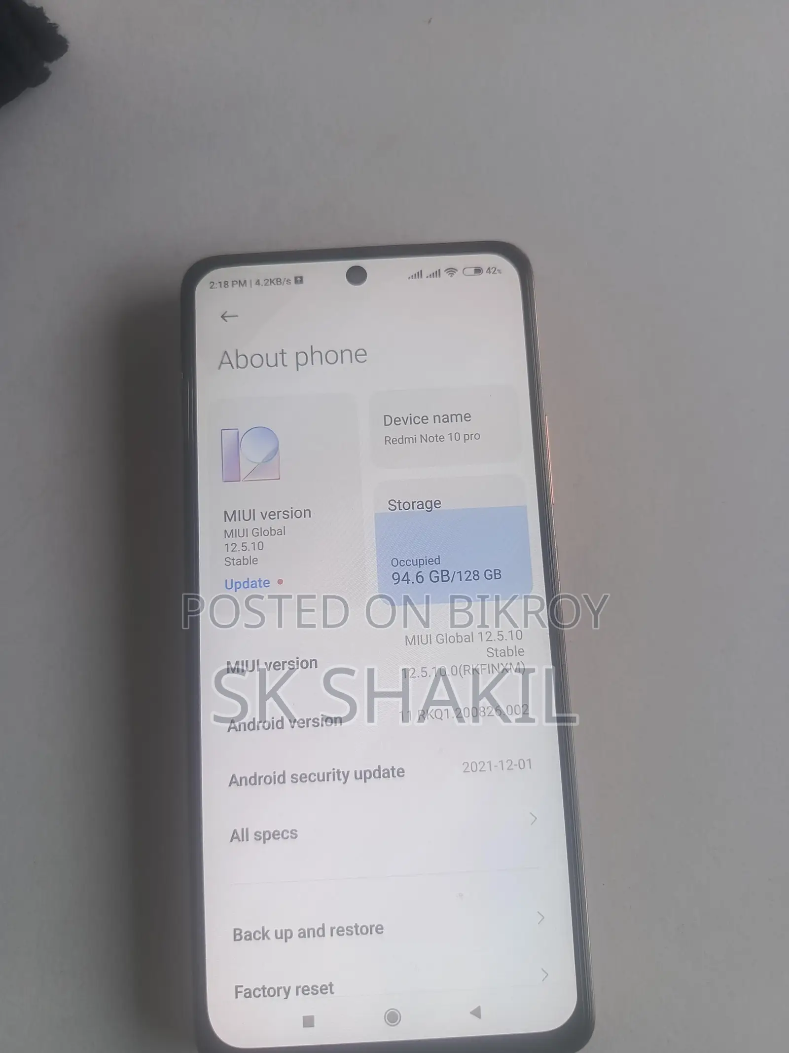 Xiaomi Redmi Note 11 (Used)