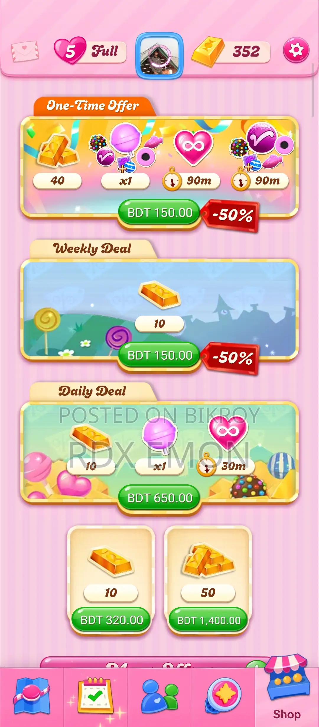 🔥 Candy Crush Saga ID Sell ✅ Level: 3800+ Gold Bars: 352