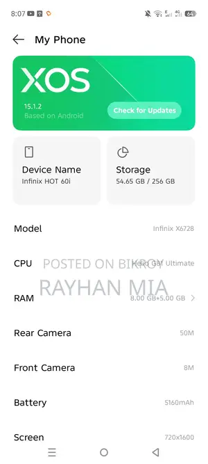 Infinix Hot 60i (Used)