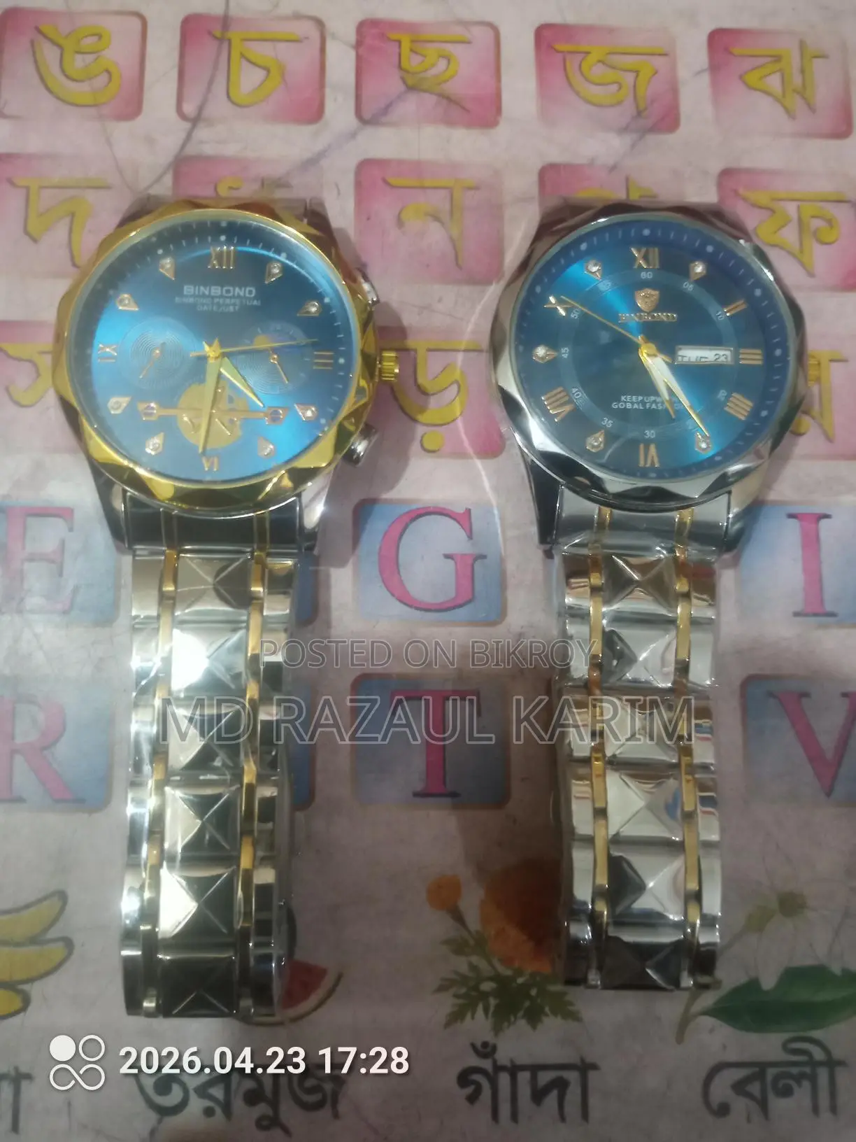 Two Original Watches Sent from Abroad