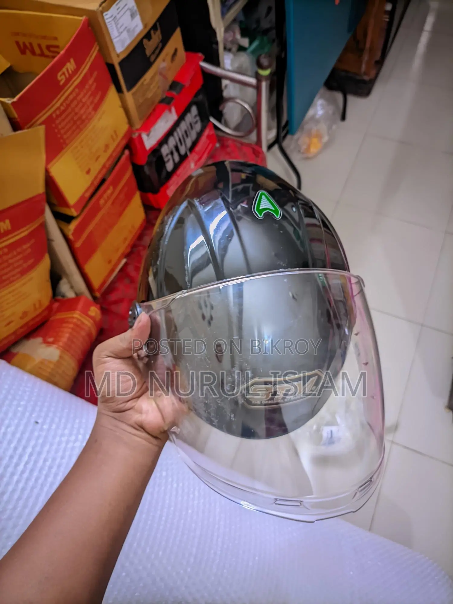 হাব ফেস হেলমেট কালো