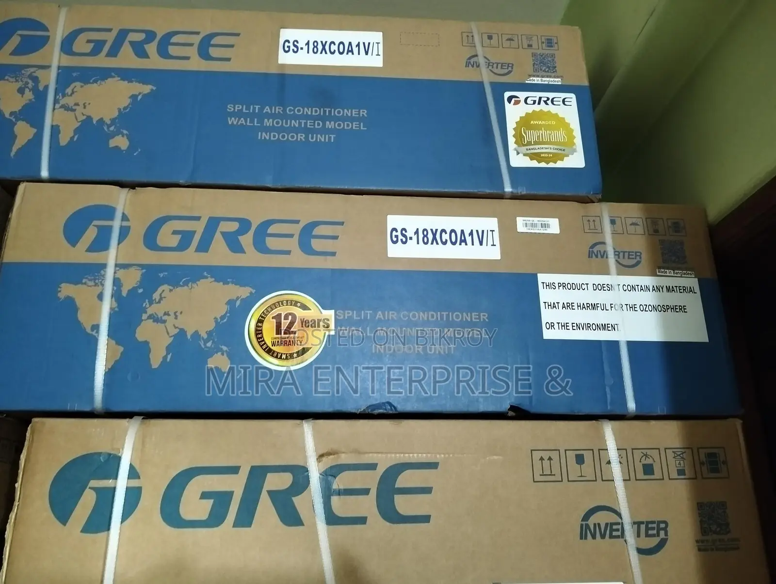 Gree Brand Split Type Inverter 1.5 Ton AC