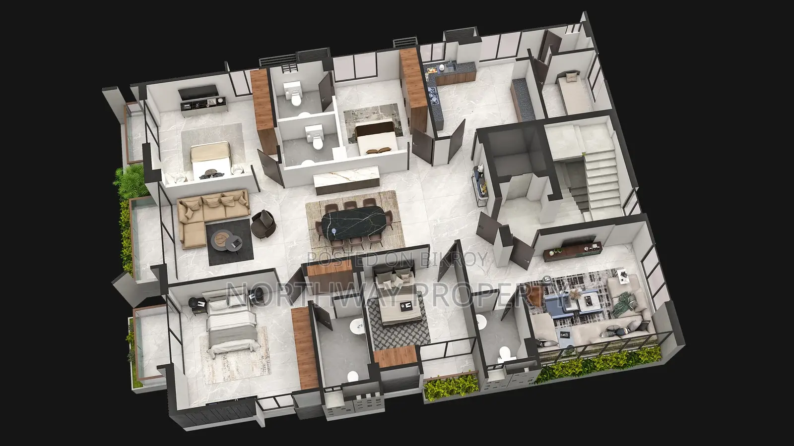 South-Facing 4-Bedroom Flat @ Jolshiri Abashon