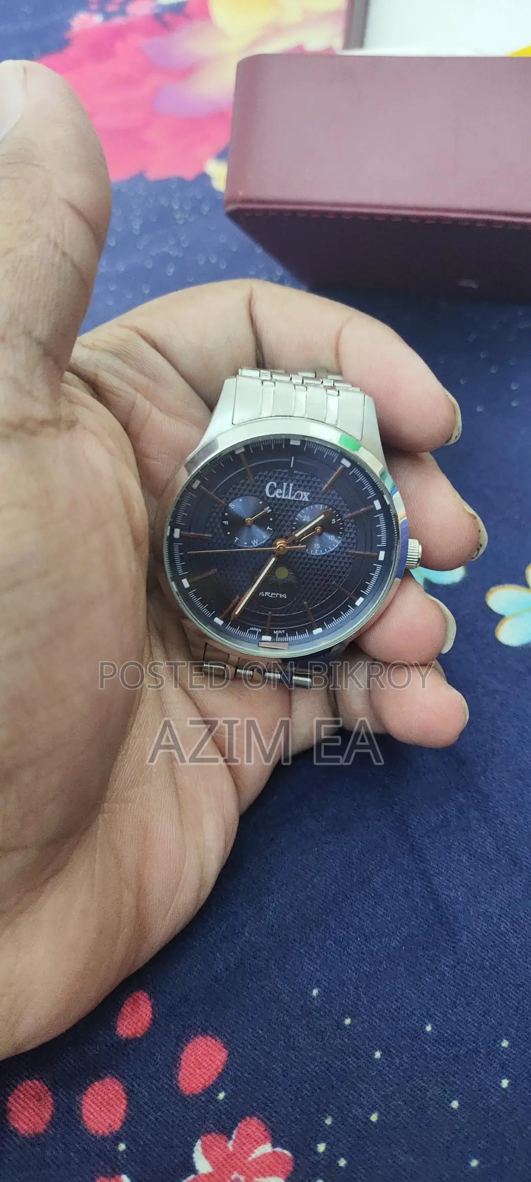 সেলক্স স্টেইনলেস স্টিল ব্লু ডায়াল