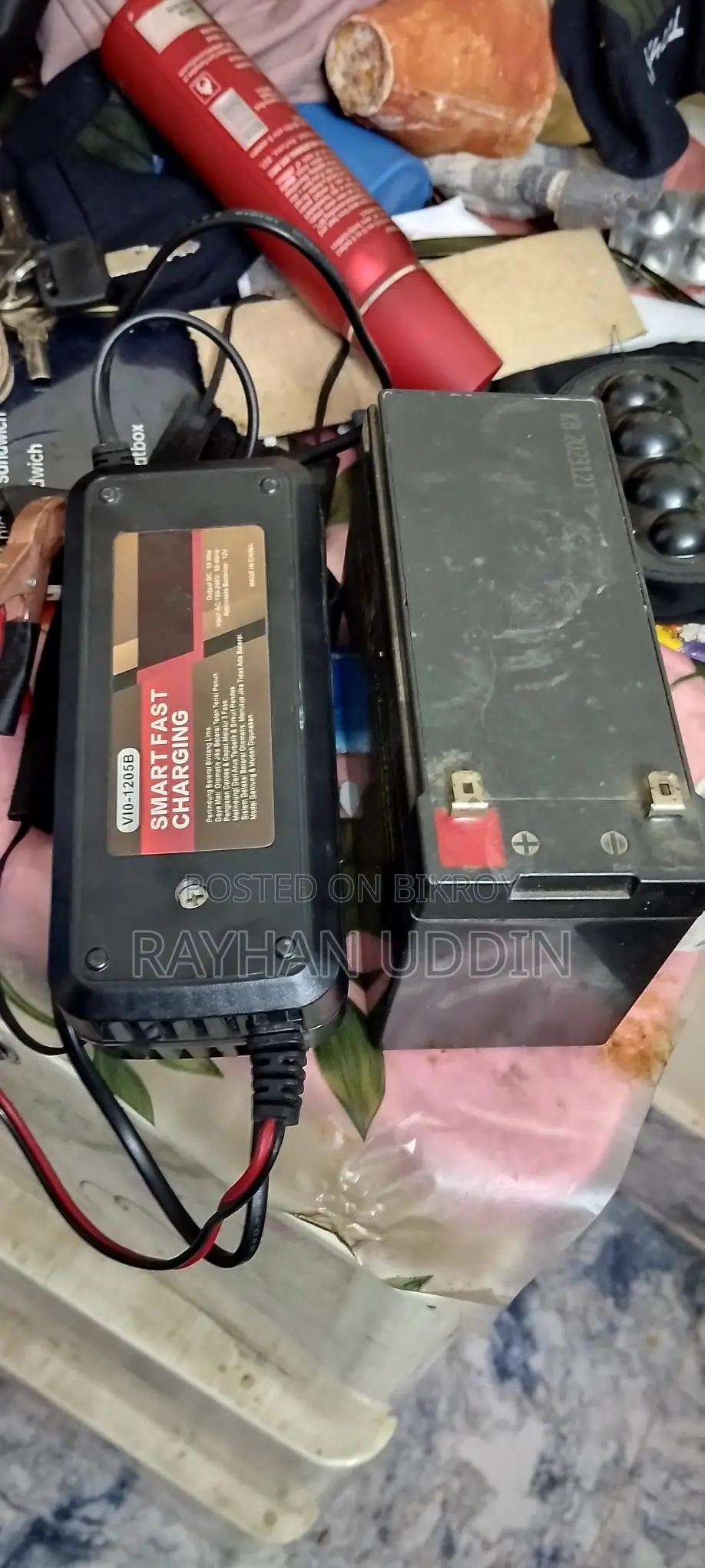 Battery with a Charger