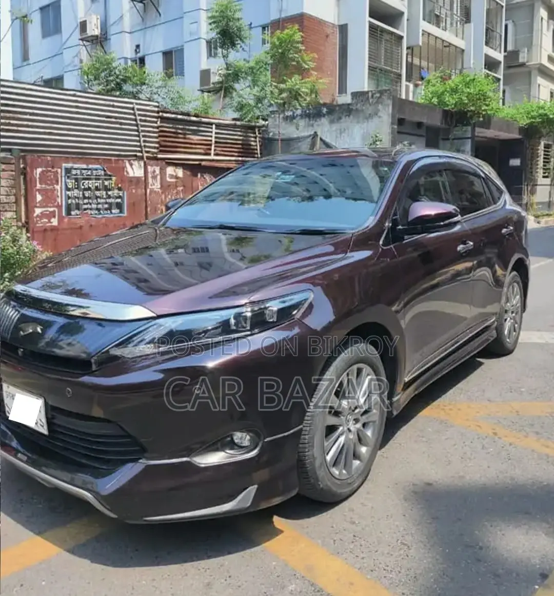 টয়োটা হ্যারিয়ার প্রোগ্রেস মেটাল লেদার ২০১৬ মেরুন