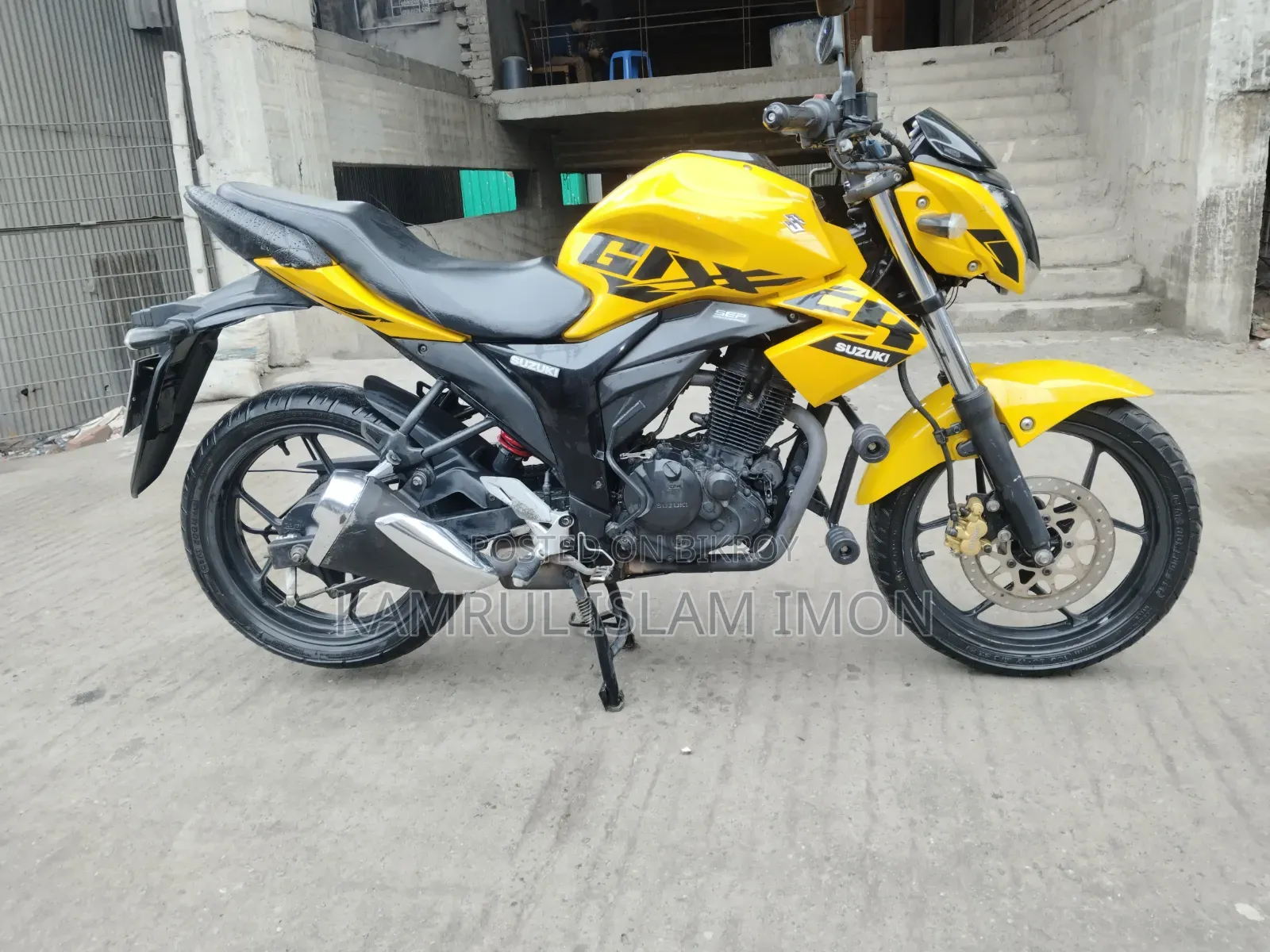 Suzuki Gixxer Monotone 2022 Yellow