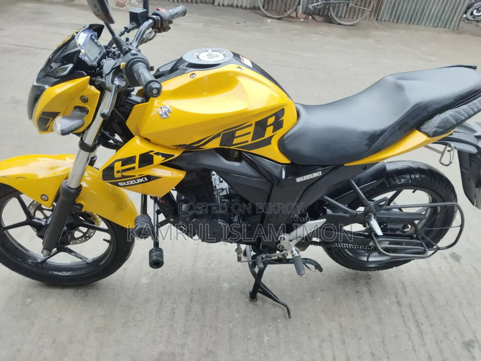 Suzuki Gixxer Monotone 2022 Yellow