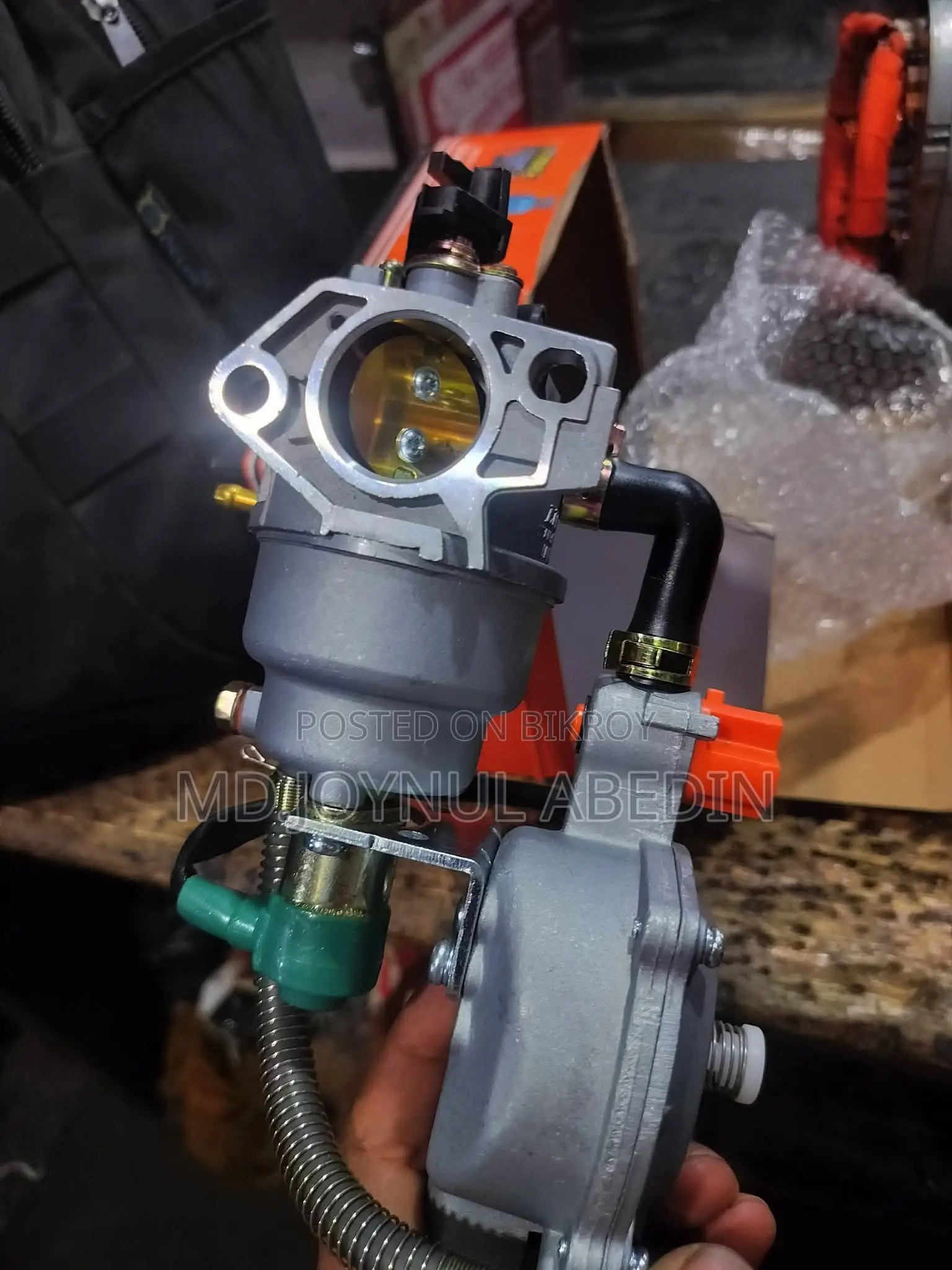 Carburetor for LPG/NG, Piped Gas, and Biogas.
