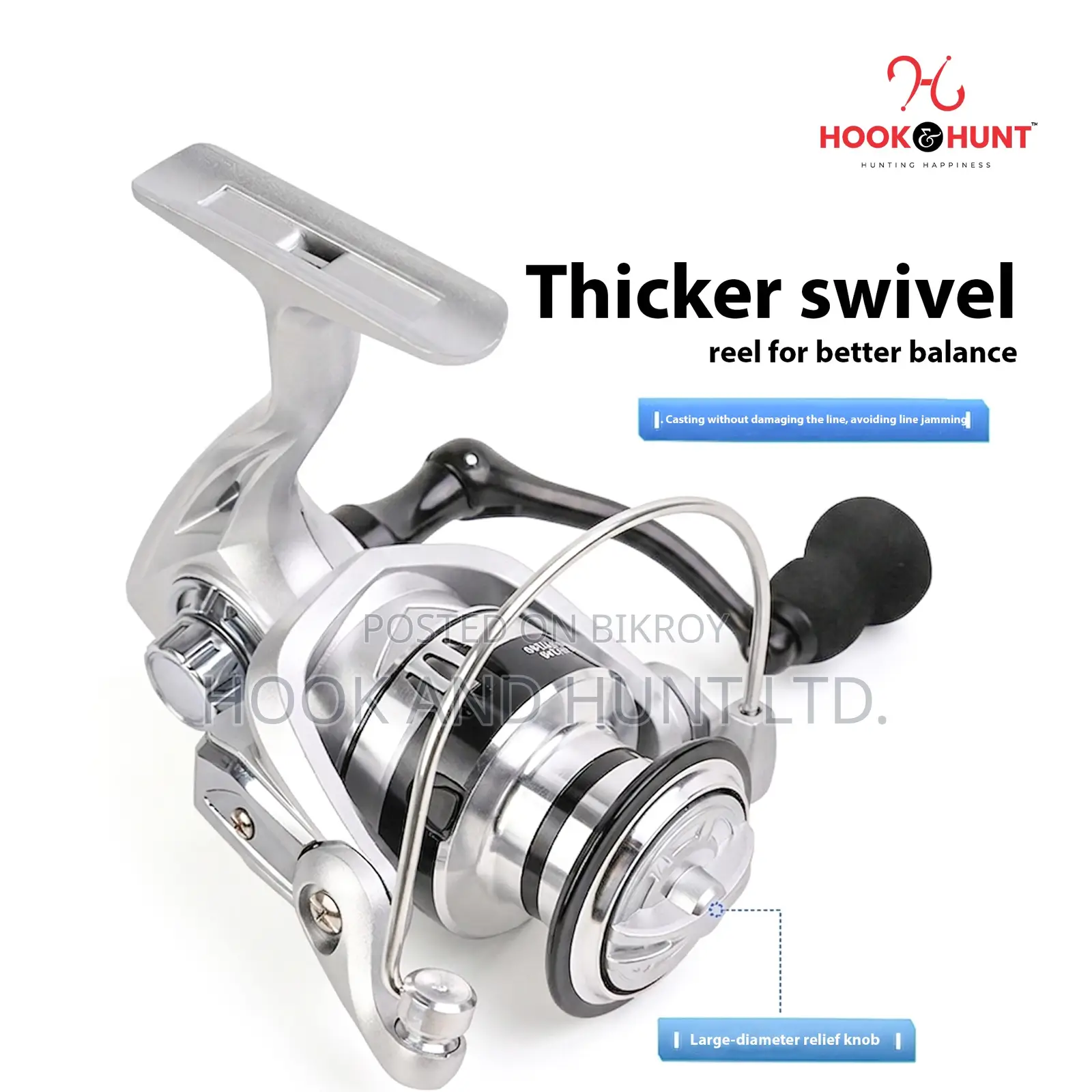 WK1000–WK7000 Metal Spinning Fishing Reel
