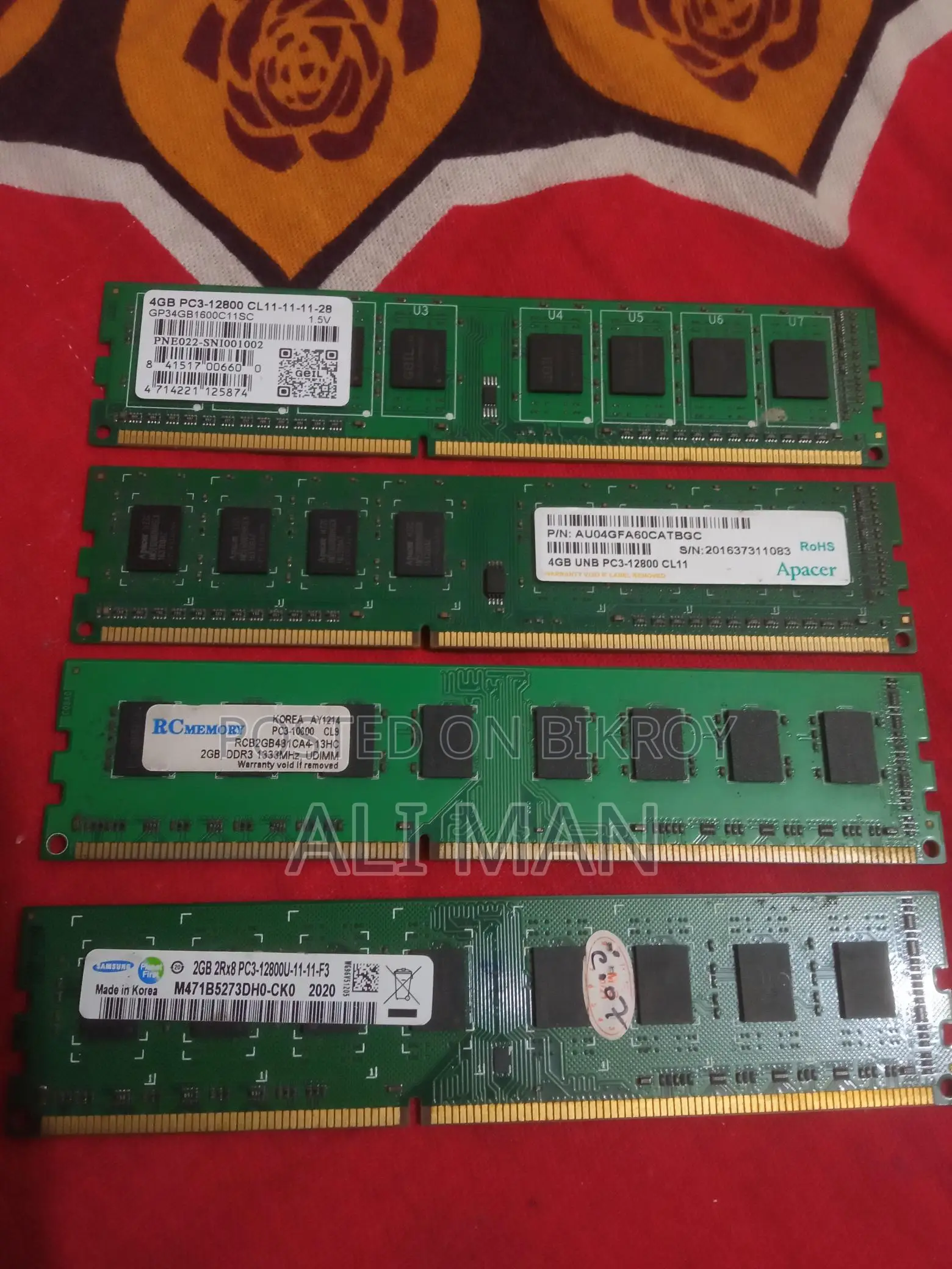 Ddr 3 RAM 2+2+4+4