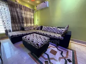 “প্রিমিয়াম L-শেপ সোফা + ফ্রি টেবিল (Ottoman)”