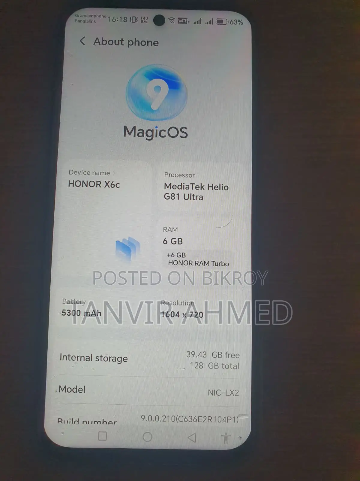 Honor X6c Xc (Used)