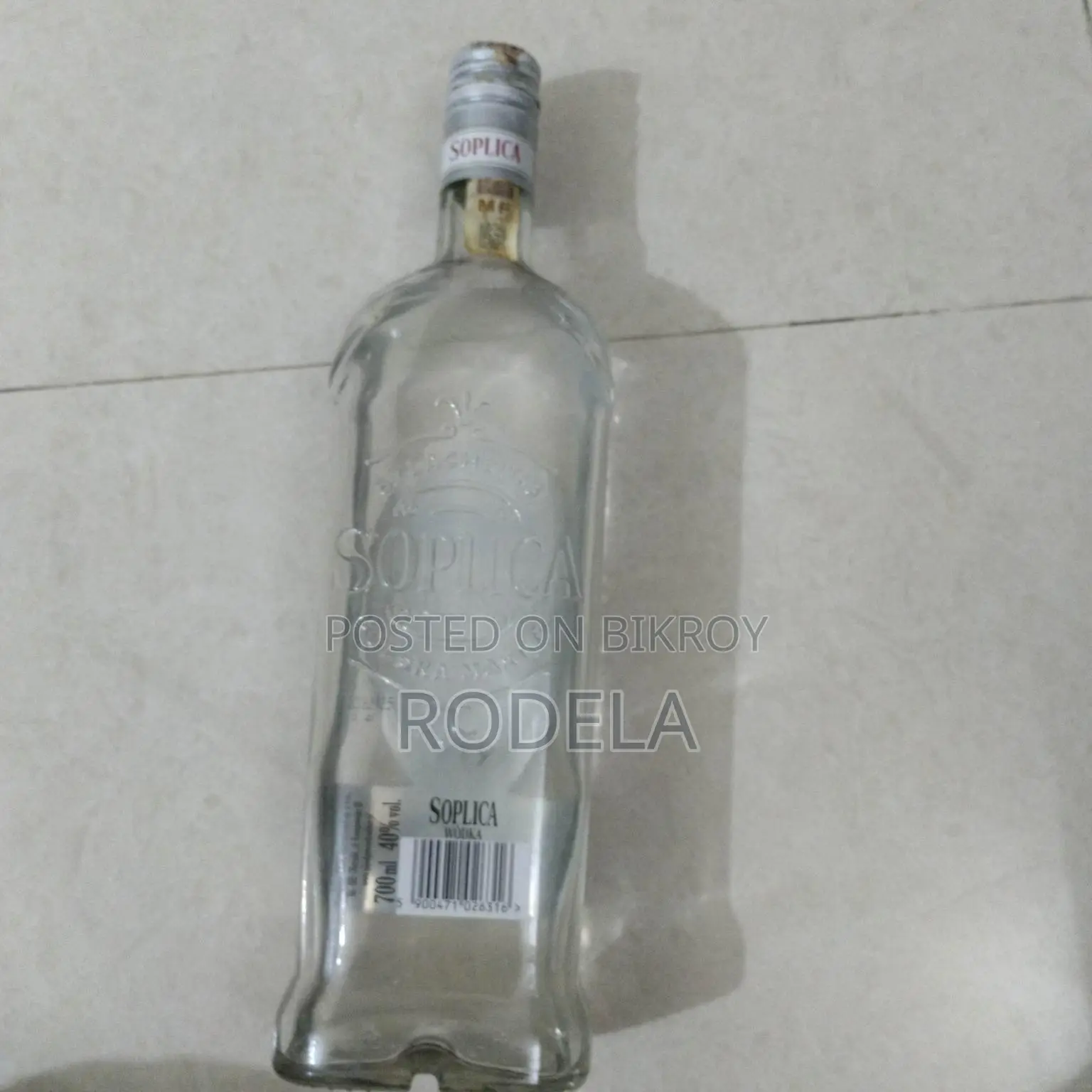Soplica Empty Vodka Bottle