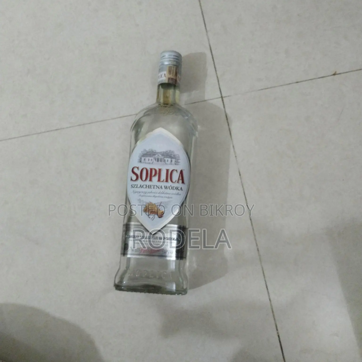 Soplica Empty Vodka Bottle