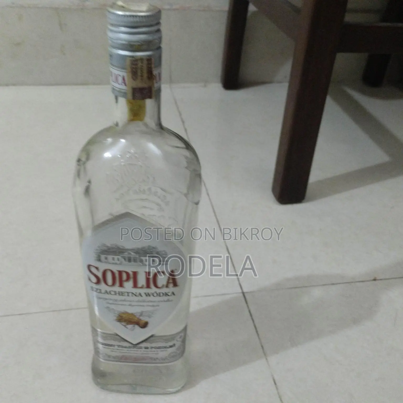 Soplica Empty Vodka Bottle