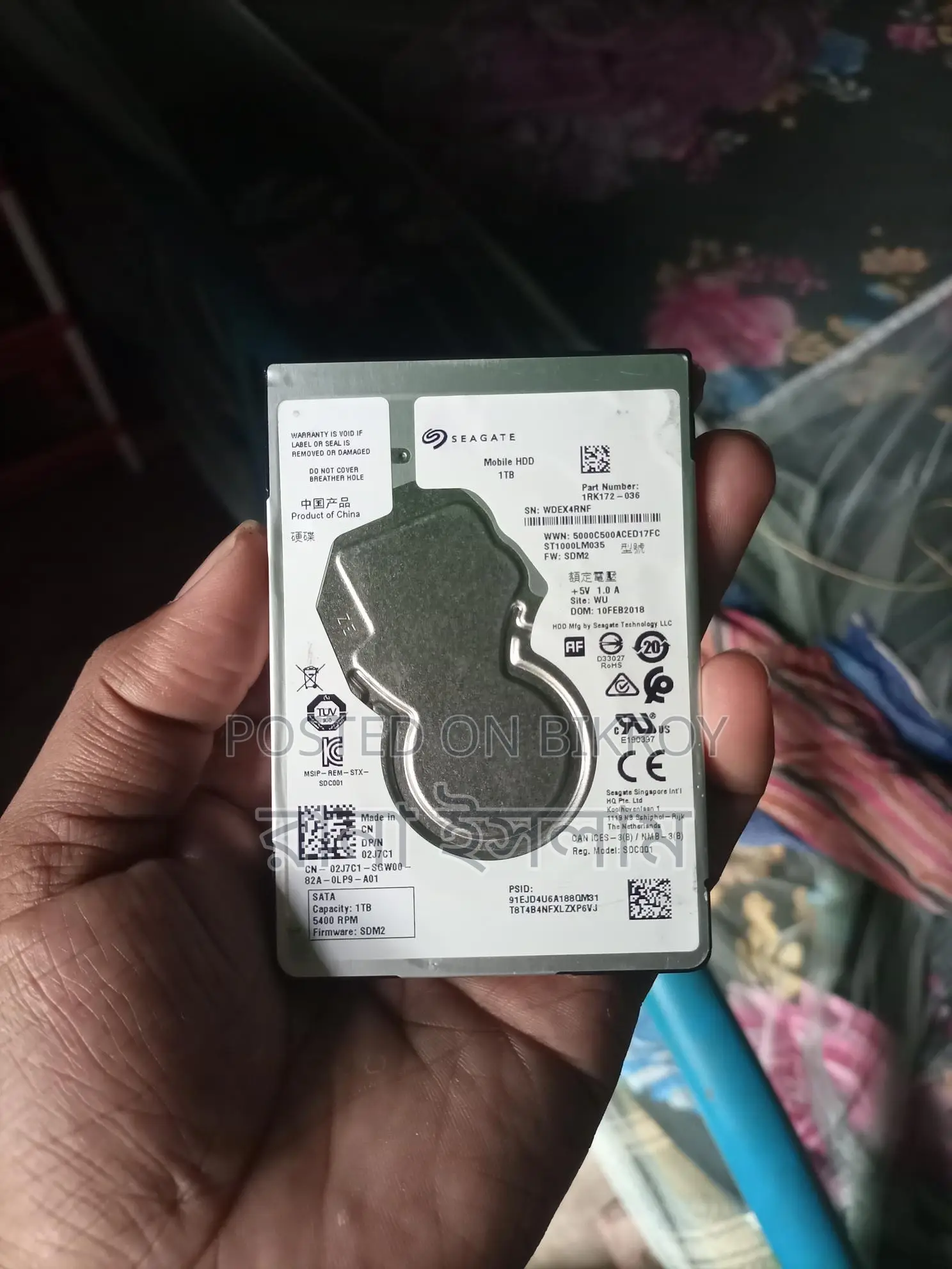 1000 GB hard disk of laptop