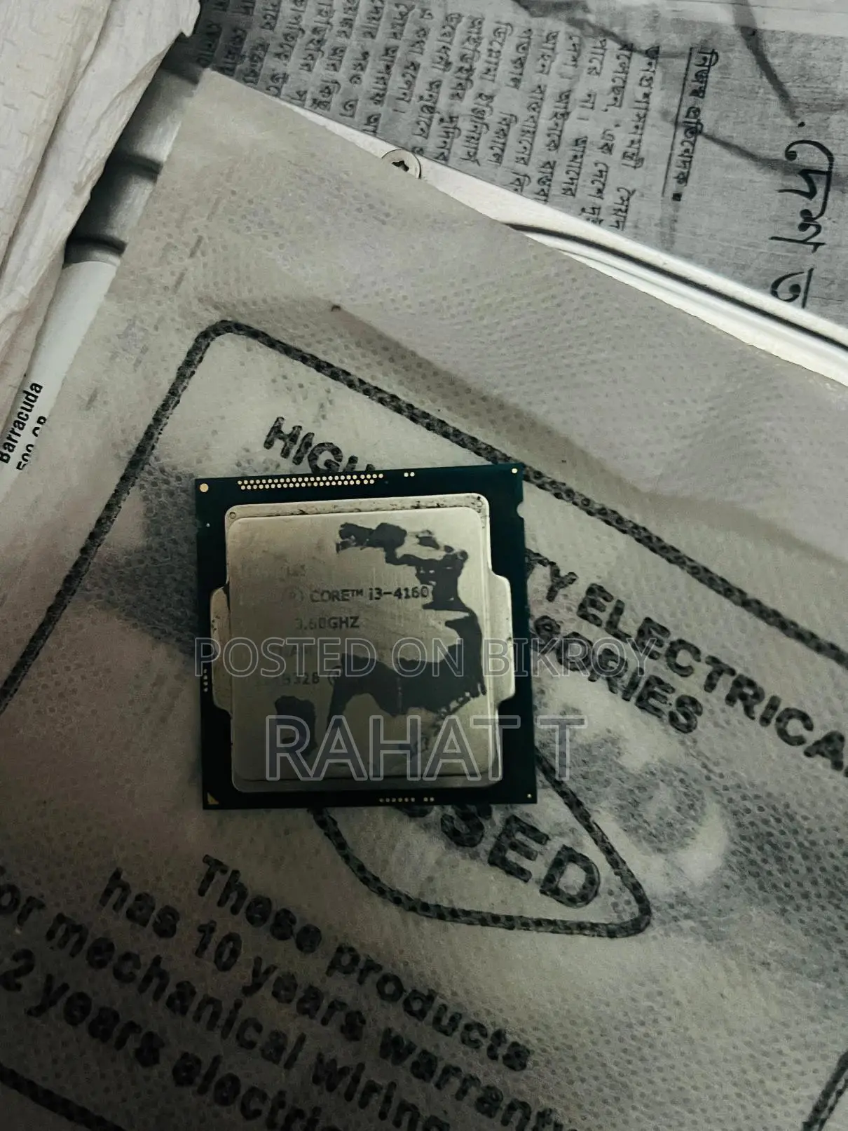 Core i3-4160 (4Gen) Processor & 4Gb ram & 500 Gb hdd