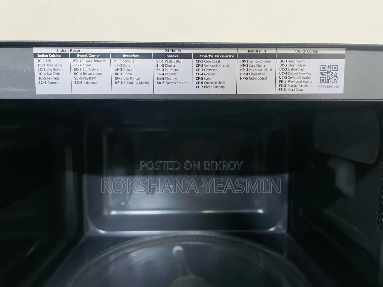 LG iWave Microwave Oven - Good Condition (Used for 3 years)