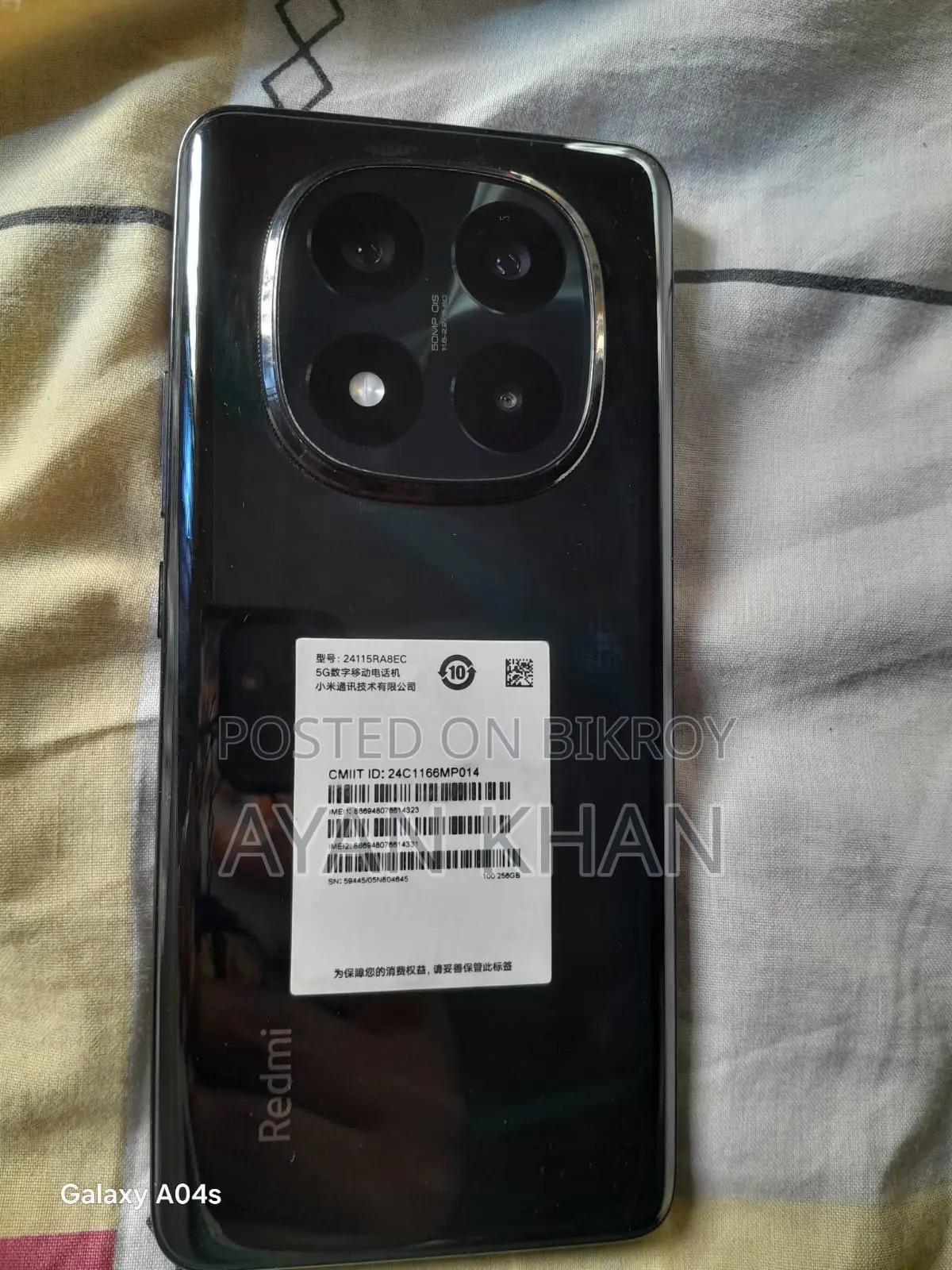 Xiaomi Redmi Note 14 pro Ram 12 /Rom 256 (Used)