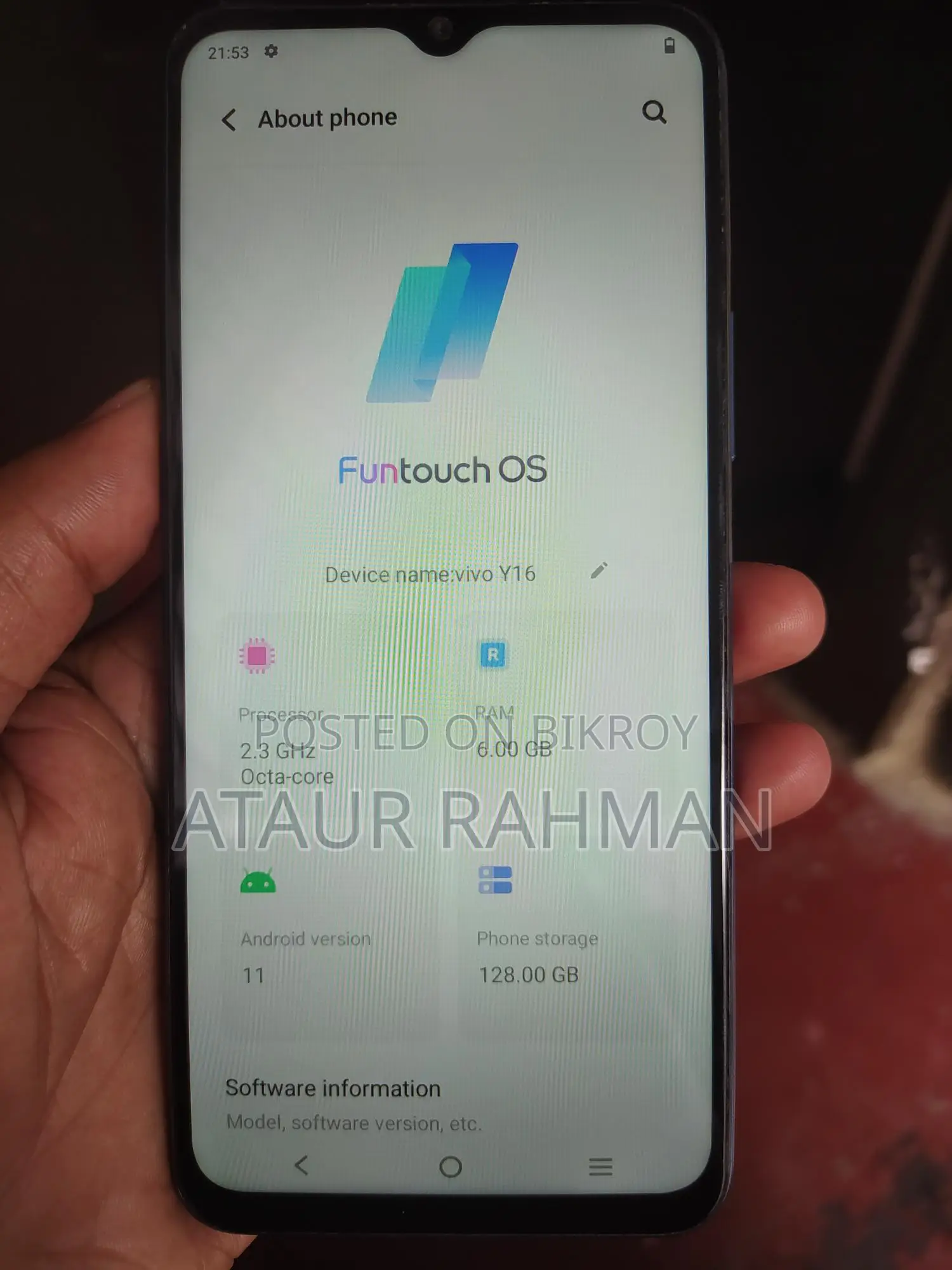 Vivo Y16 (Used)
