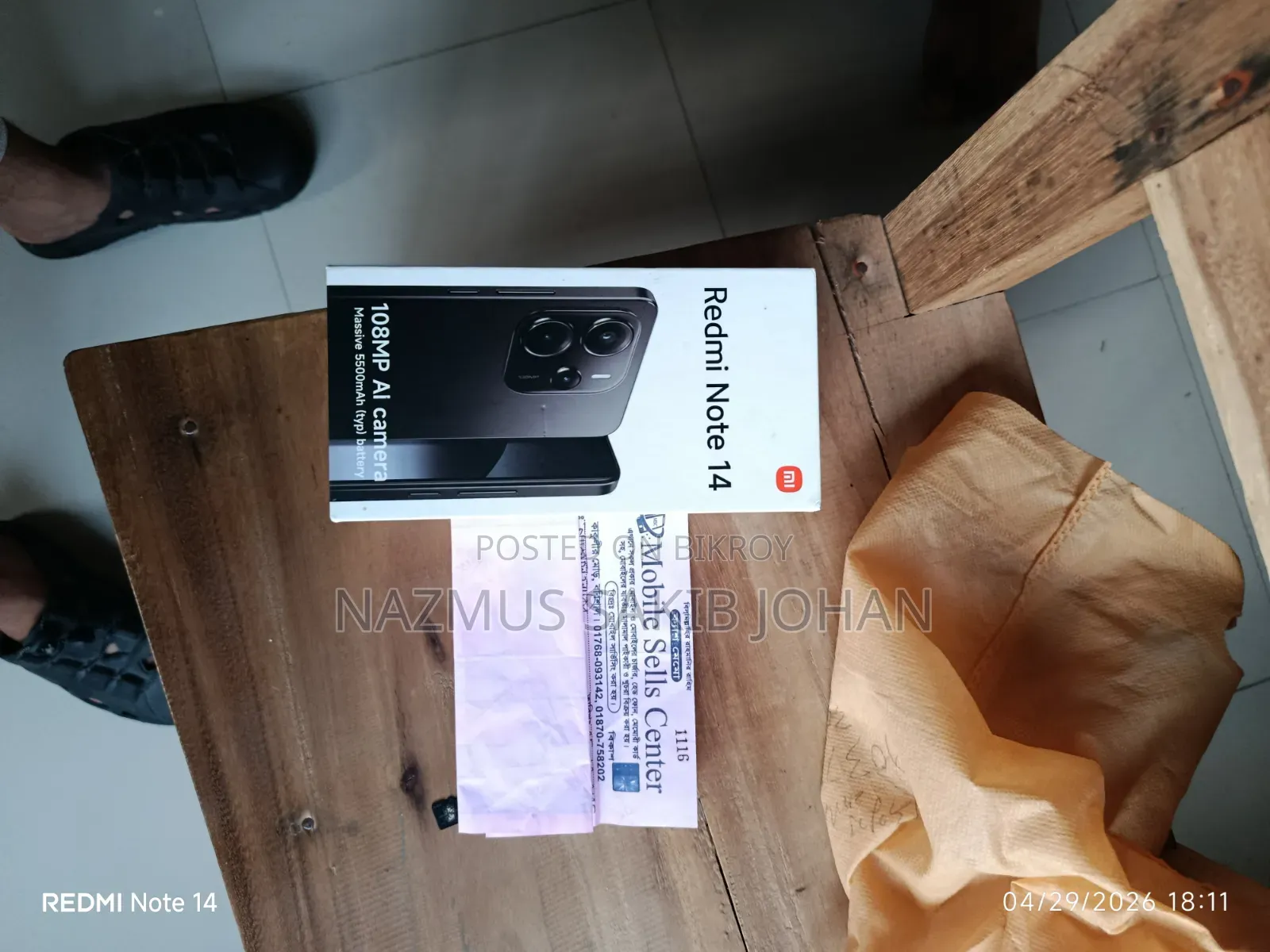 Xiaomi Redmi Note 14 4G 256 GB Black