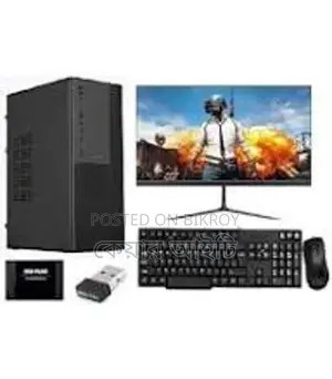 Full new desktop pc with monitor 19 inchi