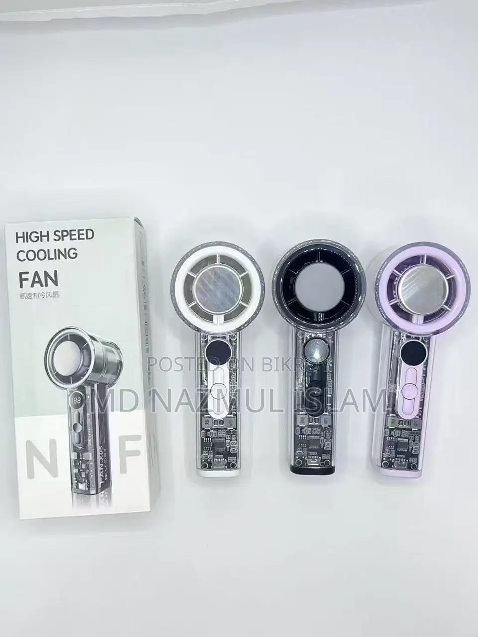 High Speed Turbo Cooling Fan X05 - Portable Rechargeable