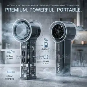High Speed Turbo Cooling Fan X05 - Portable Rechargeable