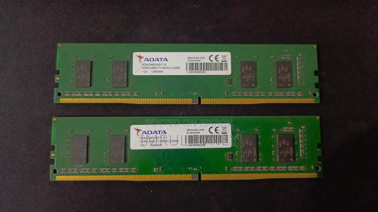Ram Adata 4×2 Total 8gb 2400mhz